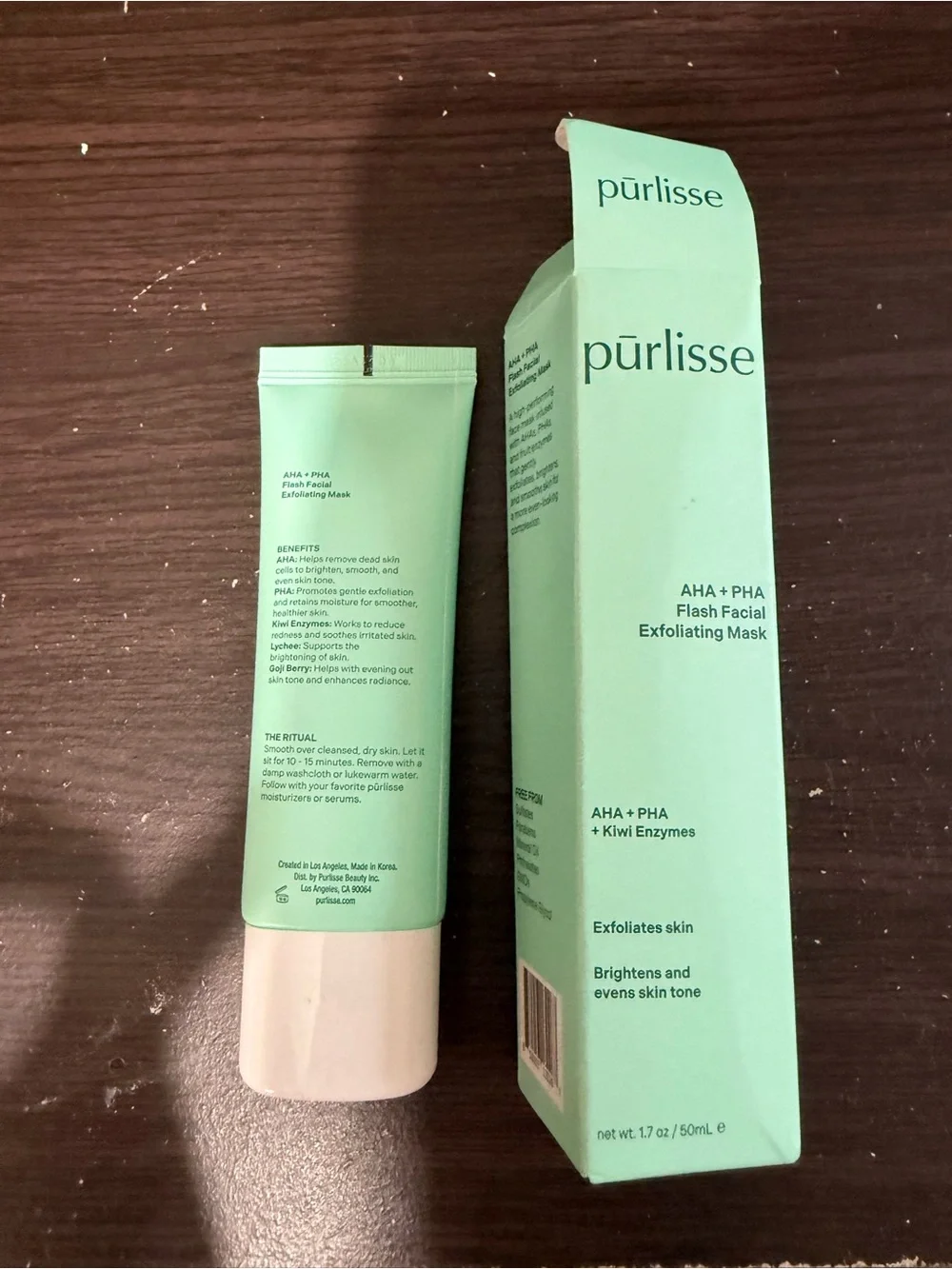 Purlisse AHA + PHA Flash Facial Exfoliating Mask